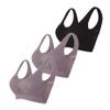 3 Pack Sports Bras for Women, Wirefree Removable Padded Workout Yoga Gym Fitness Bra, 3PC Seamless Women's Underwear view 1