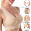 3 Pack Sports Bras for Women, Wirefree Removable Padded Workout Yoga Gym Fitness Bra, 3PC Seamless Women's Underwear view 4