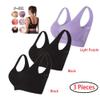 3 Pack Sports Bras for Women, Wirefree Removable Padded Workout Yoga Gym Fitness Bra, 3PC Seamless Women's Underwear view 2