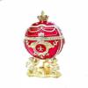 Pierre Lorren Luxurious Imperial Faberge egg PLUS Silver Ball Necklace SET Russian Egg Jewelry box HANDMADE Gold Faberg Egg gifts 300 Austrian Crystal DIAMOND (Ruby Red Faberge egg Set) view 1