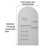 LVLDAWA Home Gym Storage Rack, Women's Men's Fitness Workout Equipments Organization, Yogas Mat Holder with Installation Accessories for Home Exercise, Fitness Gear(Wood,80x120cm) view 3