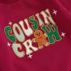 Lucikamy Toddler Baby Boy Girl Christmas Sweatshirt Letter Print Long Sleeve Crewneck Pullover Top Fall Winter Clothes (red letters, 18-24 Months) view 3