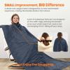 sheelokhwui 4-in-1 Large Outdoor Blanket - Waterproof & Windproof Thickened Warm Fleece Camping Blanket for Stadium, Hiking, Sporting Events - 81"x57", Packable (Royal Blue) view 3