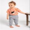 Kidddio Baby & Toddler Jogger Pants - Premium Quality Unisex Baby Clothes, Soft, Comfortable Cotton, Versatile & Durable for Newborn and Toddler - Pack of 3, 6 Months, Gray/Indigo/Beige view 3