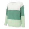 Heevina Striped Sweater Women Long Sleeve Boat Neck Knit Color Block Loose Pullover Knitted Sweaters for Women 2024 (Green, Medium) view 3