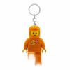 LEGO Minifigures Large 3 Inch Tall Keychain Light - Spaceman Orange (KE10HO), Bag charm, Key chain with LED light view 1