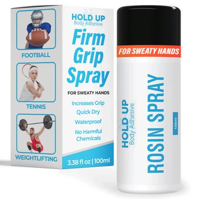 Hold Up Body Adhesive Rosin Spray for Dancers Non-Slip Grip for Sweaty Hands, Ideal for Dance, Sports, Pickleball, Golf, Weightlifting, Pole Fitness & Gymnastics 3.38 fl oz