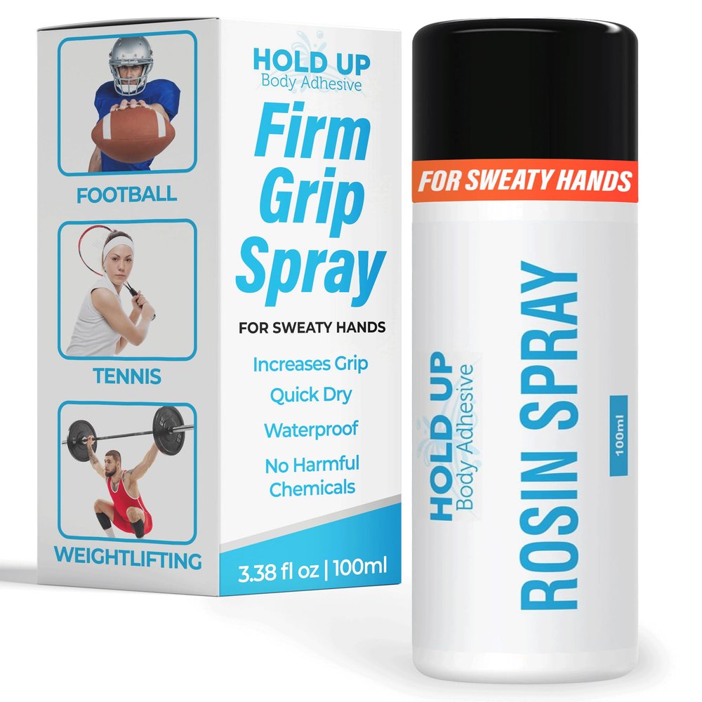 Hold Up Body Adhesive Rosin Spray for Dancers Non-Slip Grip for Sweaty Hands, Ideal for Dance, Sports, Pickleball, Golf, Weightlifting, Pole Fitness & Gymnastics 3.38 fl oz