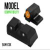 XS Sights R3D 2.0 Sights Compatible with Smith & Wesson CSX (Orange) view 2