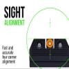 XS Sights R3D 2.0 Sights Compatible with Smith & Wesson CSX (Orange) view 3