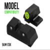 XS Sights R3D 2.0 Sights Compatible with Smith & Wesson CSX (Green) view 2