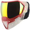 Empire EVS Paintball Mask/Goggle Clear/Red w/PBB Barrel Plug - Fire Mirror Thermal Lens view 3