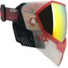 Empire EVS Paintball Mask/Goggle Clear/Red w/PBB Barrel Plug - Fire Mirror Thermal Lens view 4