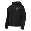 Antigua Women's Black Las Vegas Raiders Universe Full-Zip Hoodie Jacket view 1