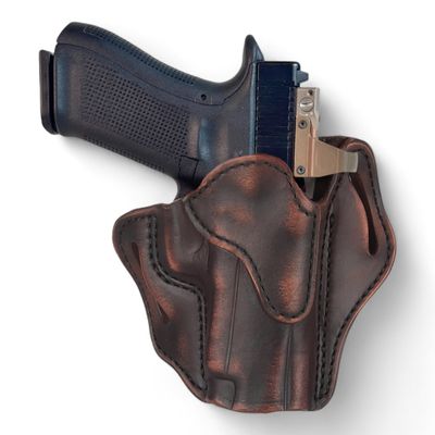 1791 Gunleather Optic Ready Holster, OWB Leather Holster for Belts fits Glock 17, 20, 21, 22, Sig P220, Springfield XD9, XD40, Beretta 92FS, M9, 92S, 1911 with Rails and Many More.