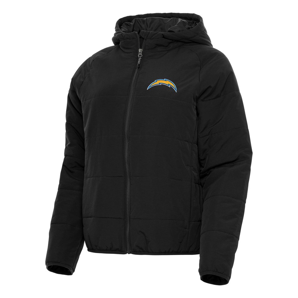 Antigua Women's Black Los Angeles Chargers Universe Full-Zip Hoodie Jacket