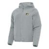 Antigua Women's Gray Green Bay Packers Universe Full-Zip Hoodie Jacket view 1