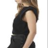 Forever 21 Women's Padded Sweater Vest, Black, Large view 2