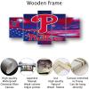 Philadelphia City Phillies Baseball Poster Sports Baseball Badge Canvas Wall Art Print 5 Piece Artwork Home Office Decor Large Framed Painting Ready To Hang (E,60x100cm-Framed-5pcs) view 3