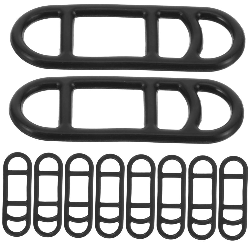 Outanaya 10pcs Bike Light Strap Reflective Belt for Cycling Lights Ratchet Belt for Handlebar Flashlights Easy Install for Road Bike
