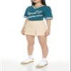 Forever 21 Pleated Mini Skirt Oatmeal Medium view 2