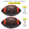 Xcello Sports Huddle Hero Junior Football 2-Pack w/Pump (Black/Red and Brown/White) view 3