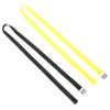 BCOATH 2pcs Adjustable Polyester Cargo Straps Durable Ratcheting Tie-Downs for Bikes Luggage and Outdoor Use Securing Items Black Yellow view 1