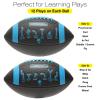 Xcello Sports Huddle Hero Junior Football 2-Pack w/Pump (Black/Blue and Brown/White) view 3