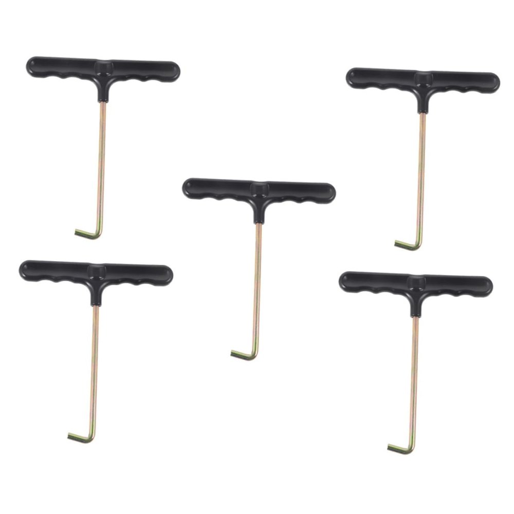 SKISUNO 5pcs Portable Shoelace Pullers for Sneakers Shoe Lace Tips Shoelace Tightener for Hockey Skates