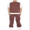 Forever 21 Men's Toggle Drawstring Cargo Joggers, Chocolate, X-Large view 3