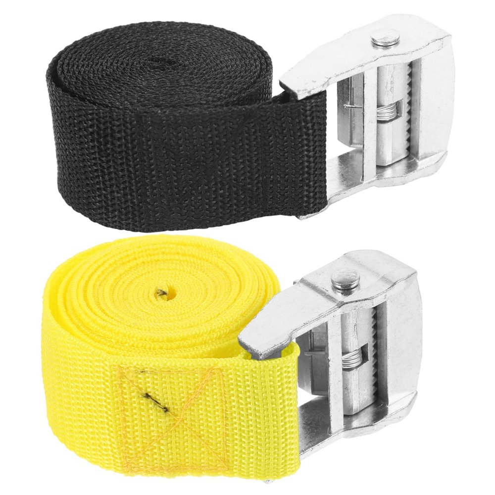 BIUDECO 2pcs Fixed Binding Strap Retractable Ratchet Tie Down Straps for Trucks Suvs Heavy Duty Cargo