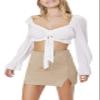 Forever 21 Faux Suede Mini Skirt Khaki Large view 1