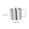 MOBUTOFU 2pcs Portable Camping Water Mug Stainless Steel Folding Cup Outdoor Drinking Cup for Beer Juice Coffee Multi-function view 2