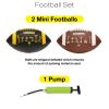 Xcello Sports Huddle Hero Mini Football 2-Pack w/Pump (Black/Yellow and Brown/White) view 2