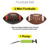 Xcello Sports Huddle Hero Mini Football 2-Pack w/Pump (Black/Red and Brown/White) view 2