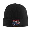QIKLMMA I Win Where I Fight Beanie for Men Women Winter Knit Hats Cuffed Skull Cap Ski Hat Black view 1