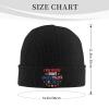 QIKLMMA I Win Where I Fight Beanie for Men Women Winter Knit Hats Cuffed Skull Cap Ski Hat Black view 2