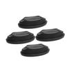 WOONEKY 4pcs Indoor Bike Trainer Stand Mat Front Wheel Pad Bike Front Wheel Mat Replacement Stable Cycling Exercise Light Weight view 1
