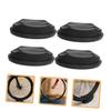 WOONEKY 4pcs Indoor Bike Trainer Stand Mat Front Wheel Pad Bike Front Wheel Mat Replacement Stable Cycling Exercise Light Weight view 3
