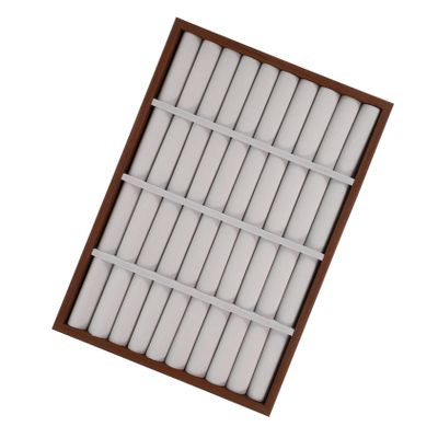 ABOOFAN Walnut Pattern Bracelet Display Tray for Jewelry Selling Small Organizer Ring Earring Bangle Pin Display Stand