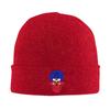 Creative Haiti Patriot Skull National Flag Beanie for Men Women Winter Knit Hats Cuffed Skull Cap Ski Hat Red view 1