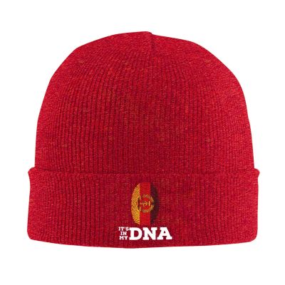 QIKLMMA East Germany It's in My DNA Beanie for Men Women Winter Knit Hats Cuffed Skull Cap Ski Hat Red