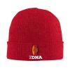 QIKLMMA East Germany It's in My DNA Beanie for Men Women Winter Knit Hats Cuffed Skull Cap Ski Hat Red view 1