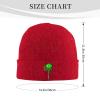 Cannabis Green Lollipop Beanie for Men Women Winter Knit Hats Cuffed Skull Cap Ski Hat view 2