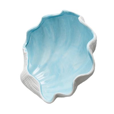 GALPADA Creative Ceramic Shell Jewelry Storage Tray for Rings and Necklaces Decorative Earring Display Organizer Home Decor Durable and Lightweight Design