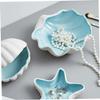 GALPADA Creative Ceramic Shell Jewelry Storage Tray for Rings and Necklaces Decorative Earring Display Organizer Home Decor Durable and Lightweight Design view 2