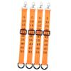 BCOATH 4pcs Nylon Referee Chain Clip for Soccer Matches Essential Football Referee Gear Orange Wrist Clips for Official Use