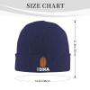 QIKLMMA Catalonia It's in My DNA Beanie for Men Women Winter Knit Hats Cuffed Skull Cap Ski Hat Navy Blue view 2