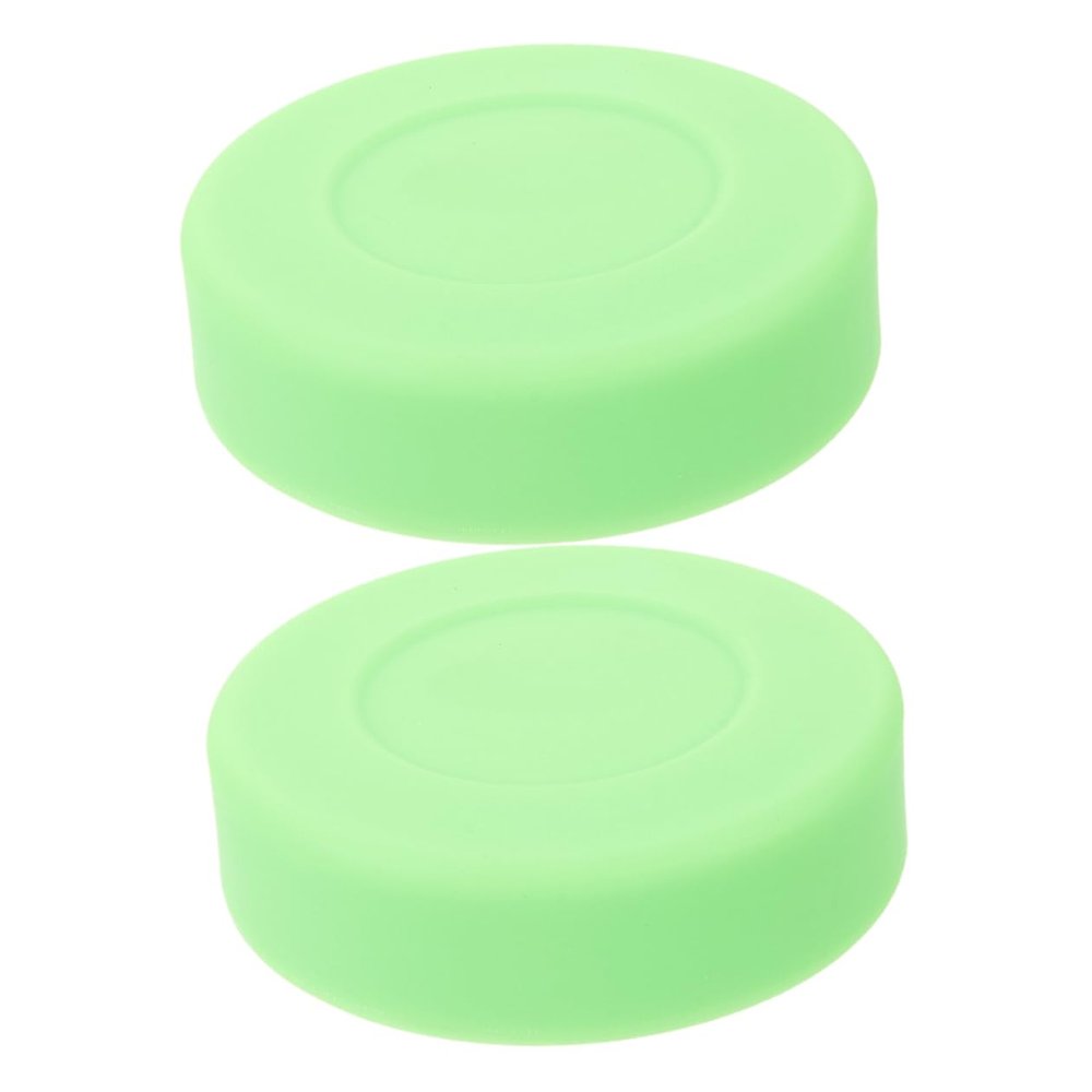 BRIGHTFUFU 2pcs Ice Hockey Pucks for Training and Practice Smooth for Accurate Shots for Street Hockey Teams and