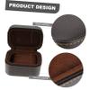 1pc Shockproof Watch Box Anti-fall Stovetop Gooseneck Kettle Watch Holder Antenna Headband Man Watch Anti- Fall Watch Case Watch Travel Case Single Watch Case Leather Brown view 2